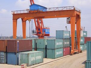 U Model Container portaalkraan met Cantilever en Spreader 