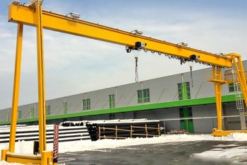 Rail gemonteerde elektrische enkele ligger 3t-32t monorail portaalkraan